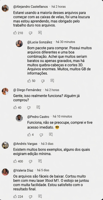 Comentários YouTube
